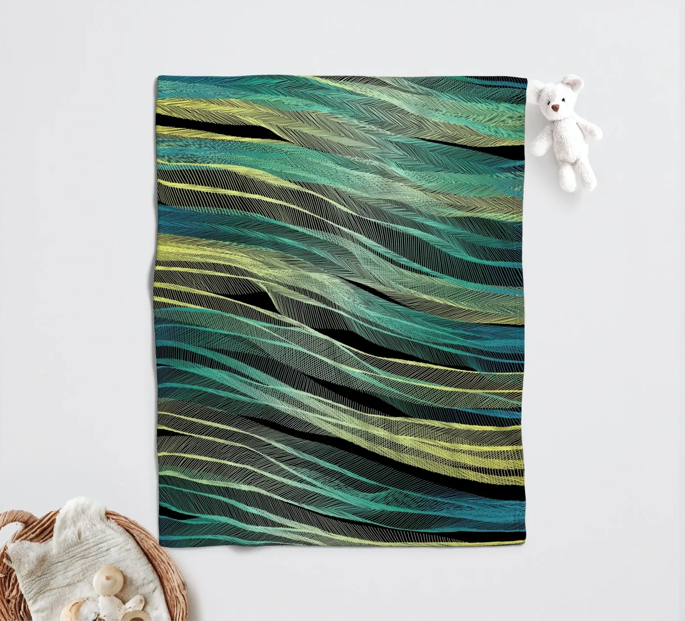 Currents fleecedeken van Angelo Cerantola