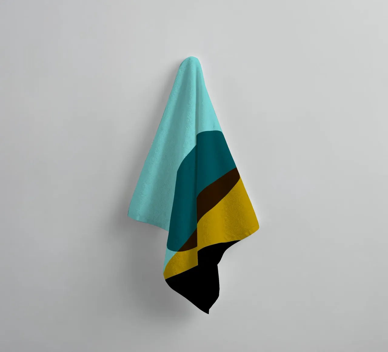 Abstract Bauhaus colour surface poster with circle and diagonal towel by Casa Vibes