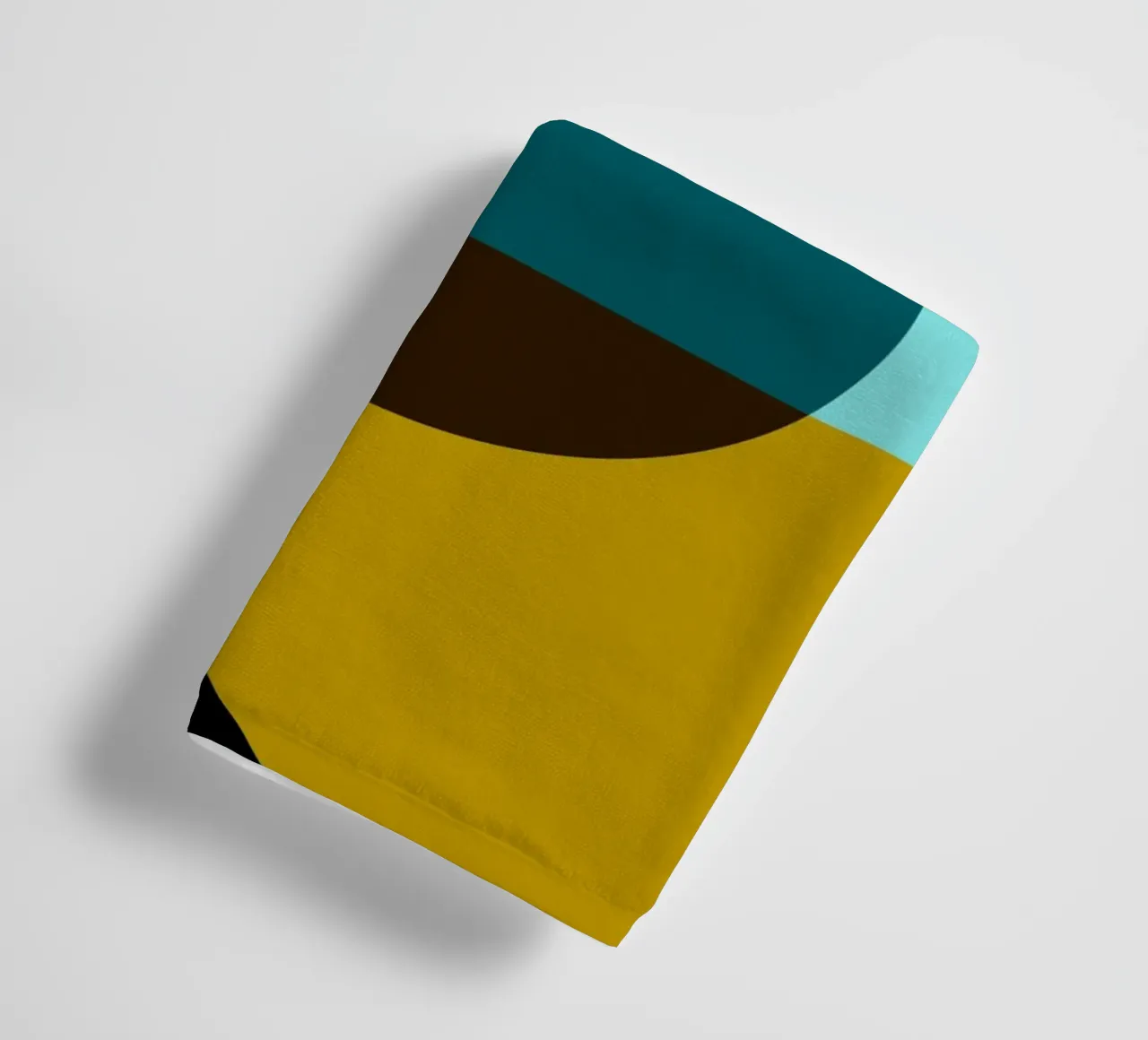 Abstract Bauhaus colour surface poster with circle and diagonal towel by Casa Vibes