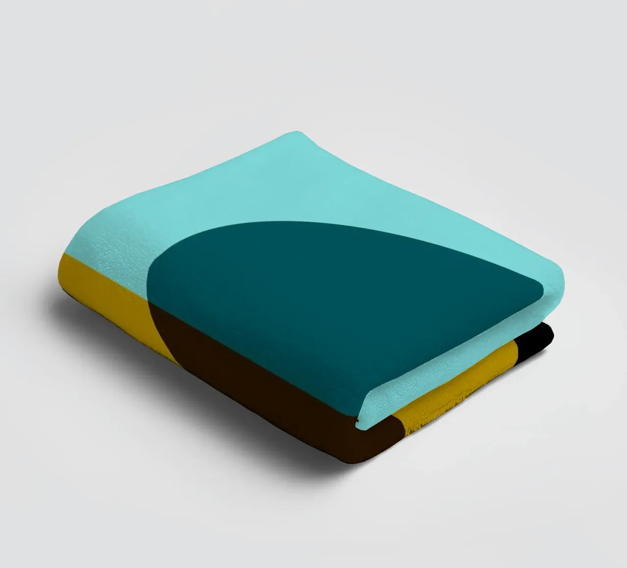 Abstract Bauhaus colour surface poster with circle and diagonal towel by Casa Vibes