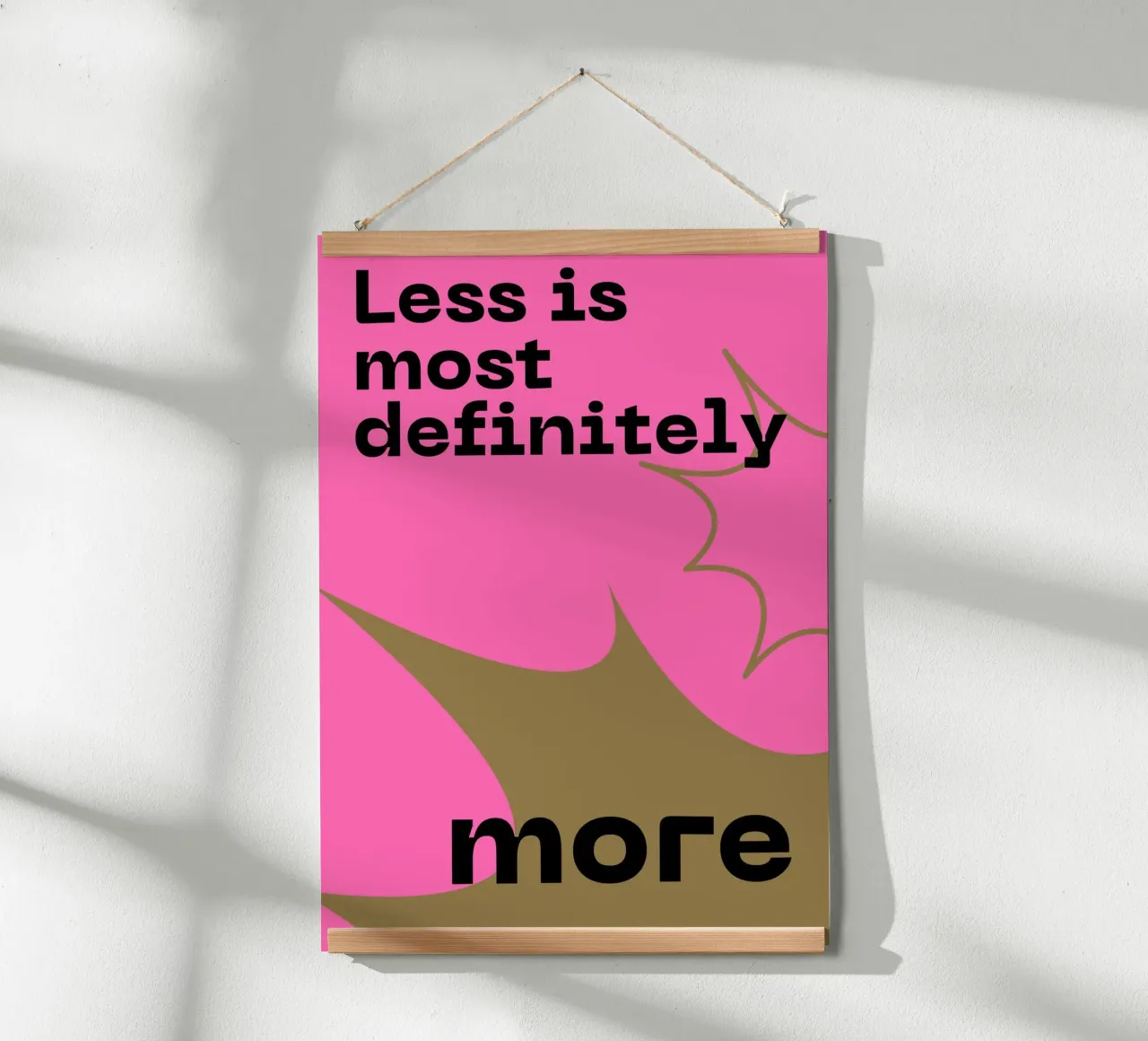 LESS IS MORE poster da Muse Society Shop