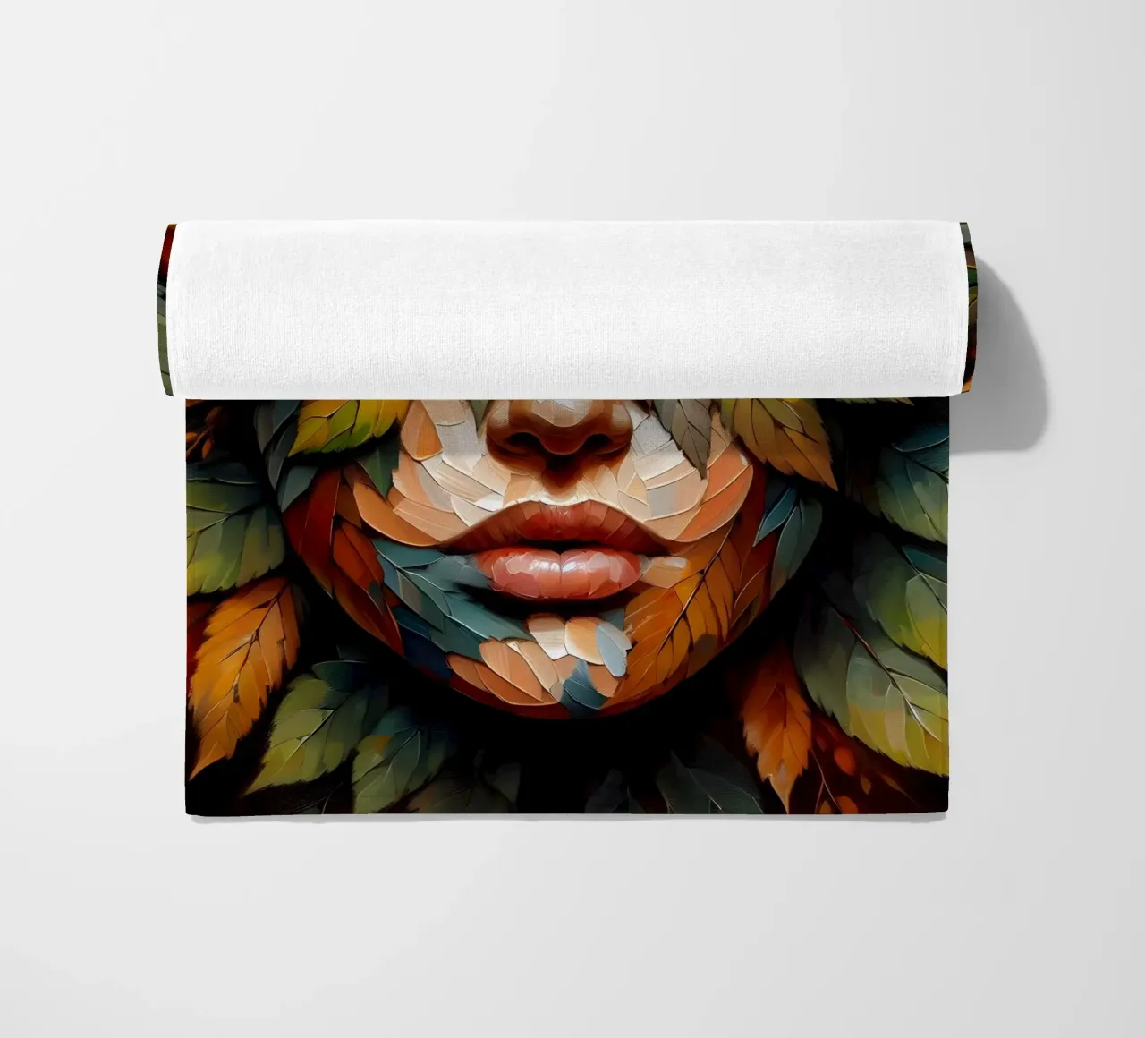 RUSTLE OF LEAVES beach towel by ARTOMATIC
