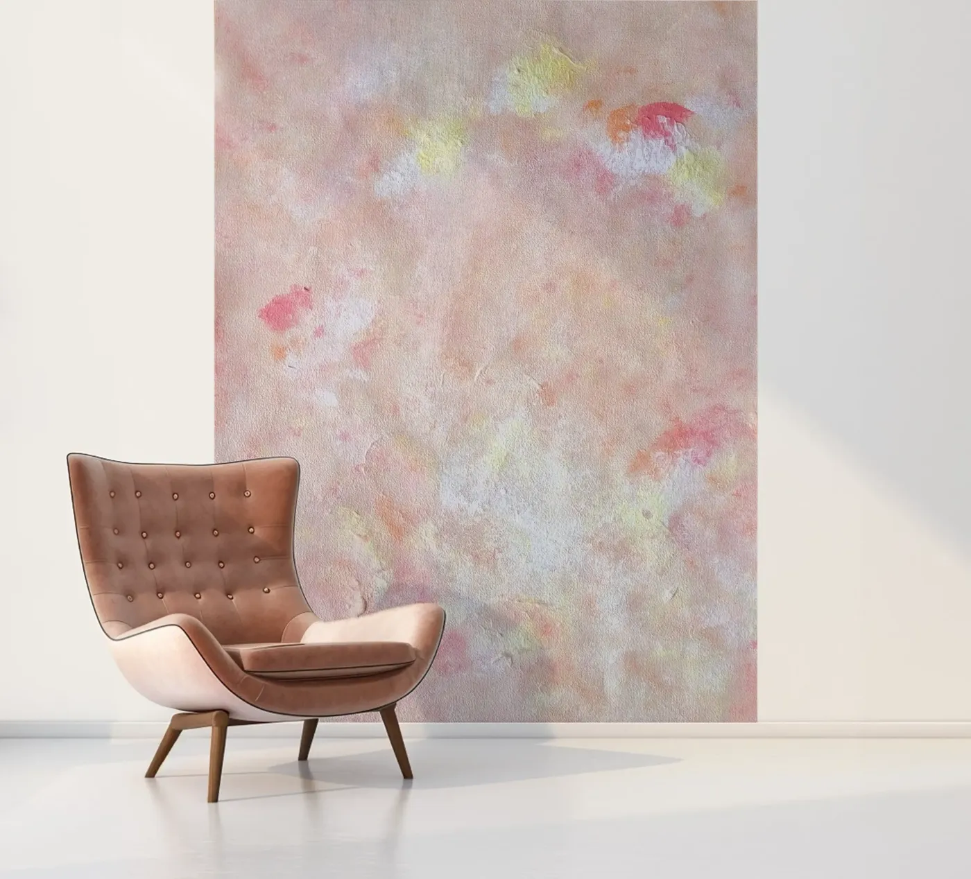 Peachy fotobehang van Dopamine Goods