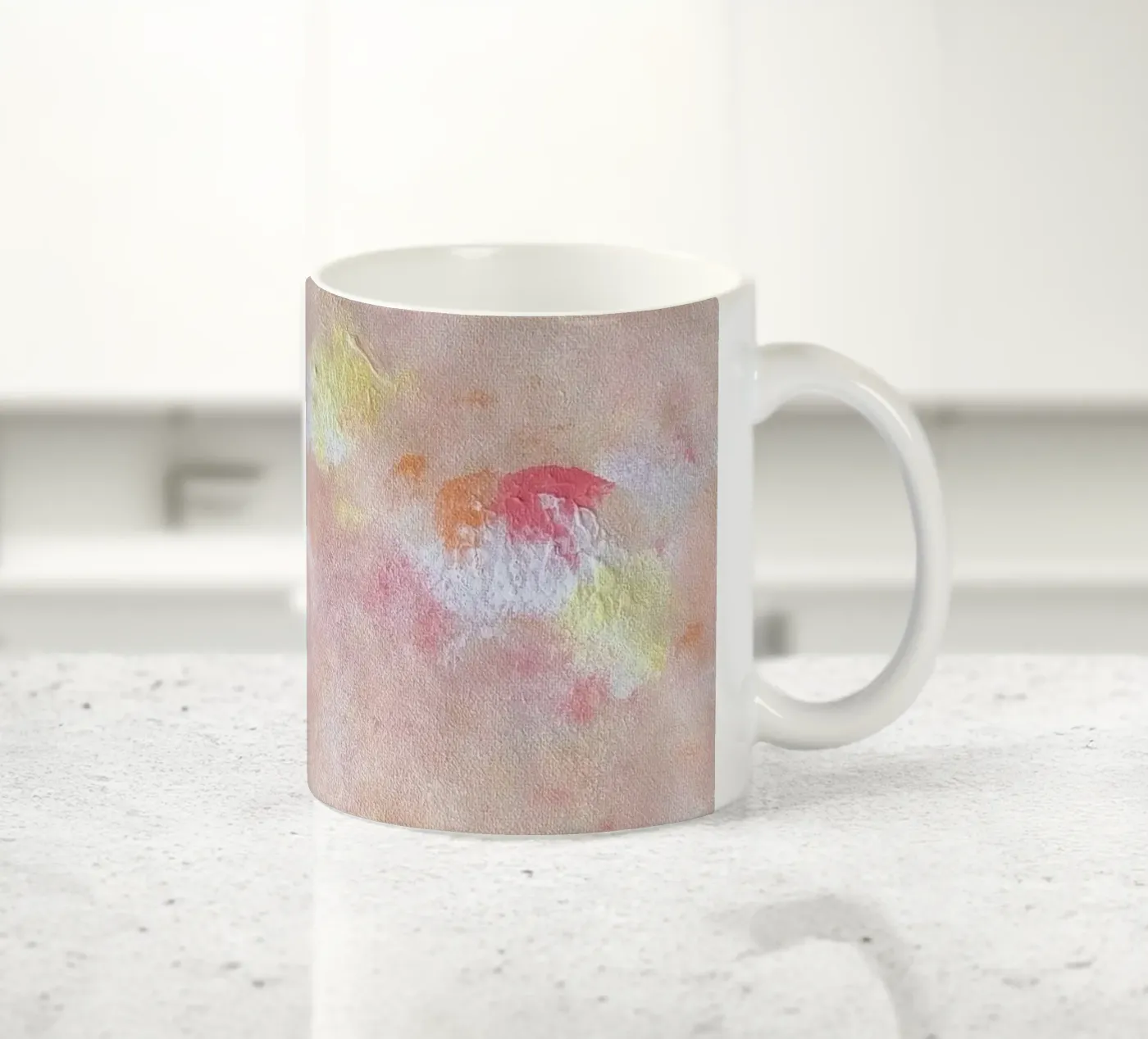 Peachy ceramic mug by Dopamine Goods