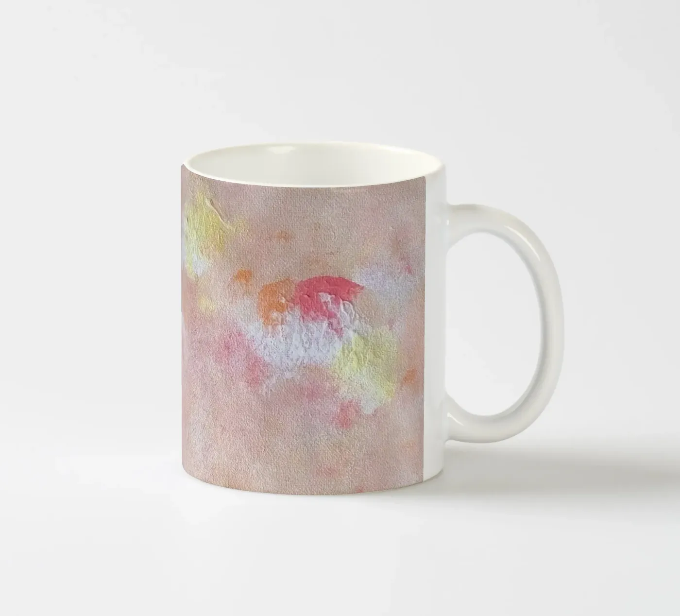 Peachy ceramic mug by Dopamine Goods