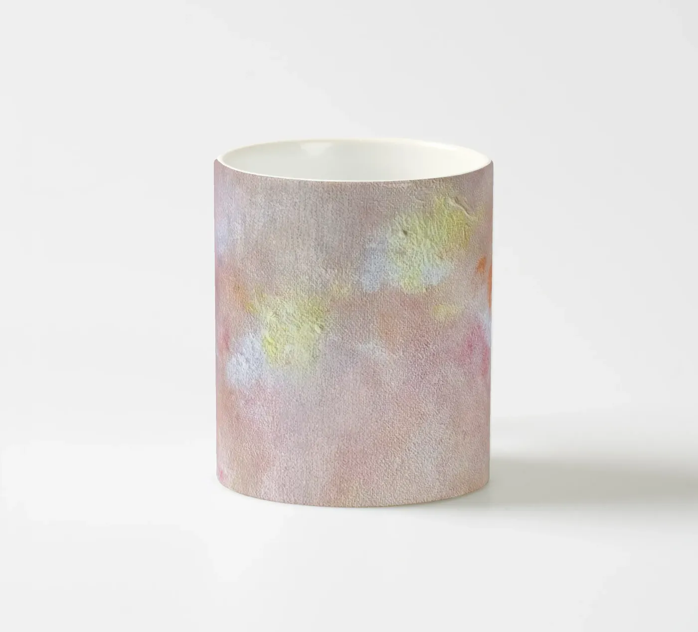 Peachy ceramic mug by Dopamine Goods