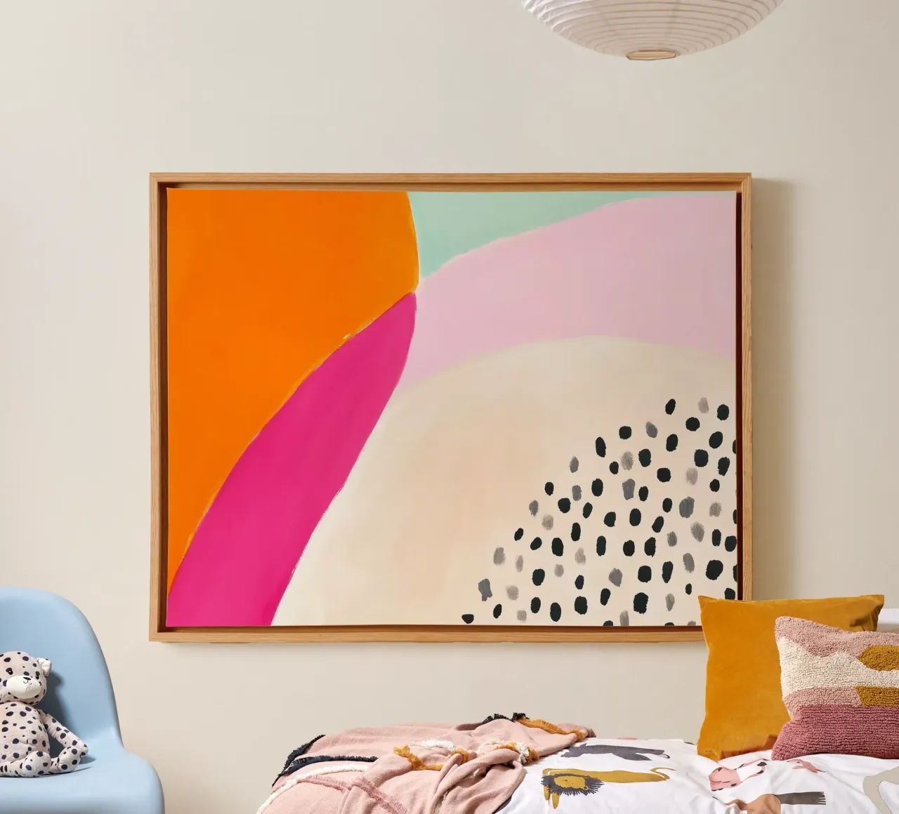 Boho zomerplezier canvas met Baklijst van Carinaprint