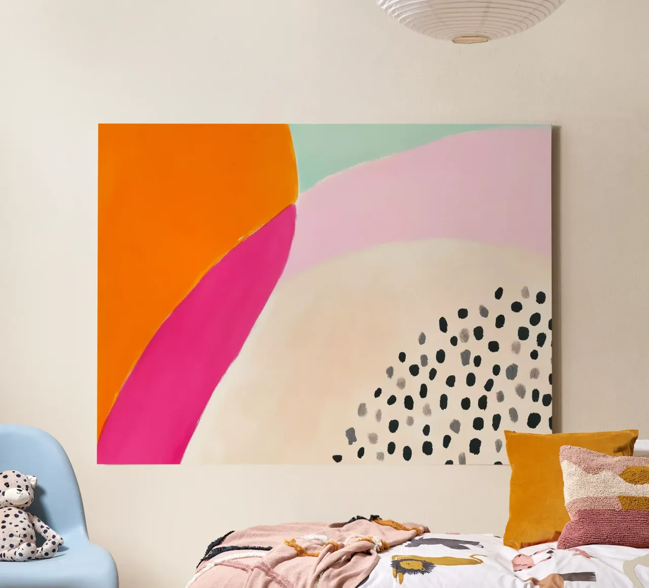 Boho zomerplezier canvas met Baklijst van Carinaprint