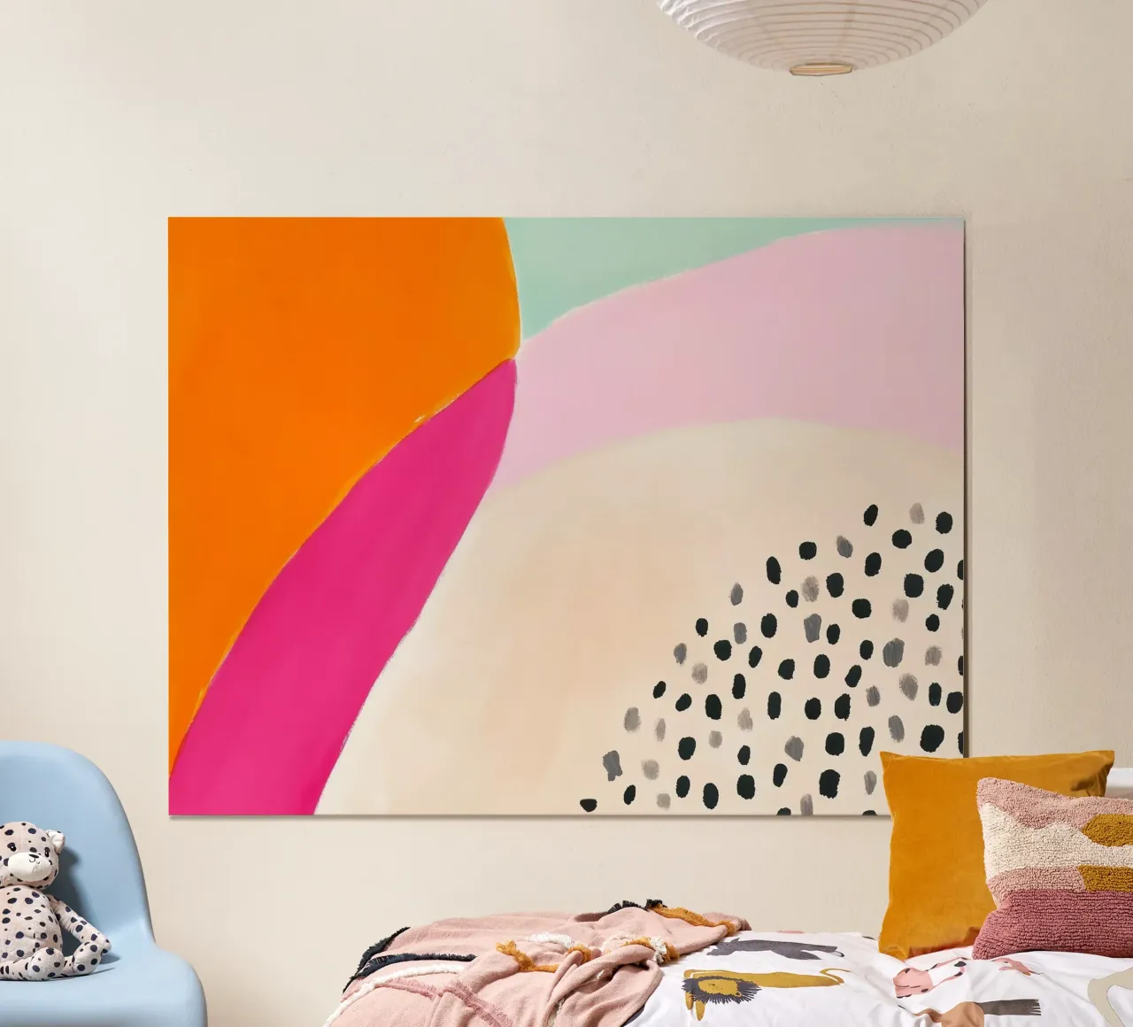 Plaisirs d'été boho poster avec cadre en bois de Carinaprint