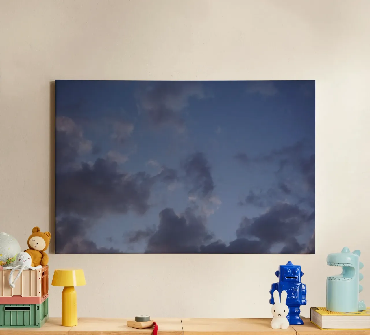 Blue Design Leinwand von Tabea Jule Photography