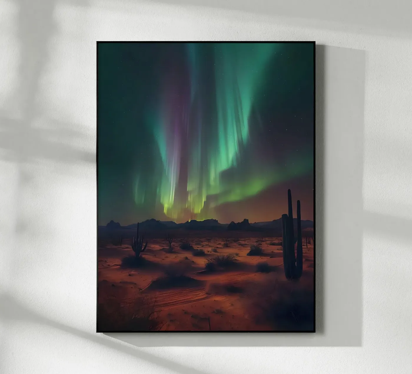Aurora Desert acrylic glass by Paige Mills
