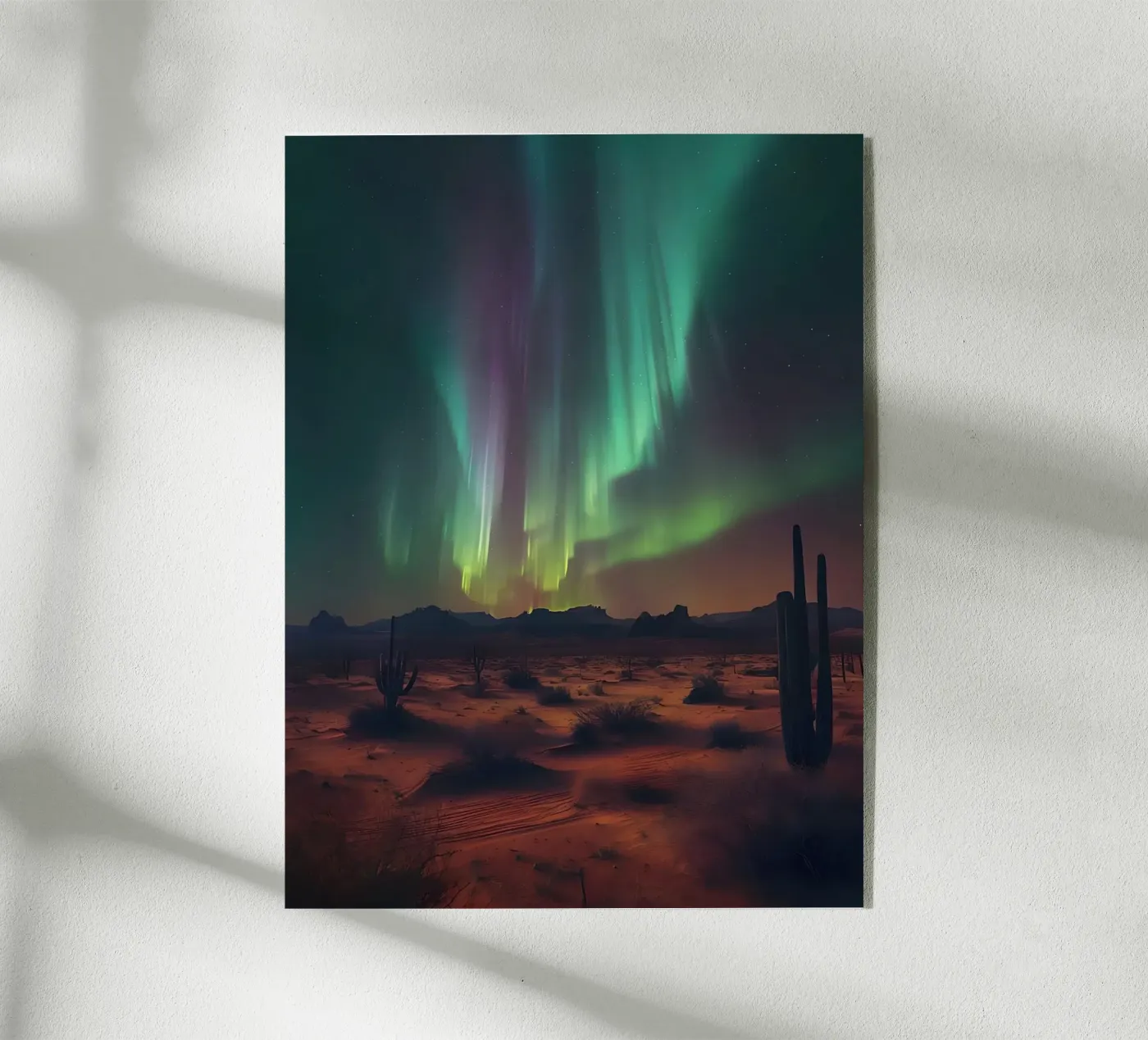 Aurora Desert acrylic glass by Paige Mills
