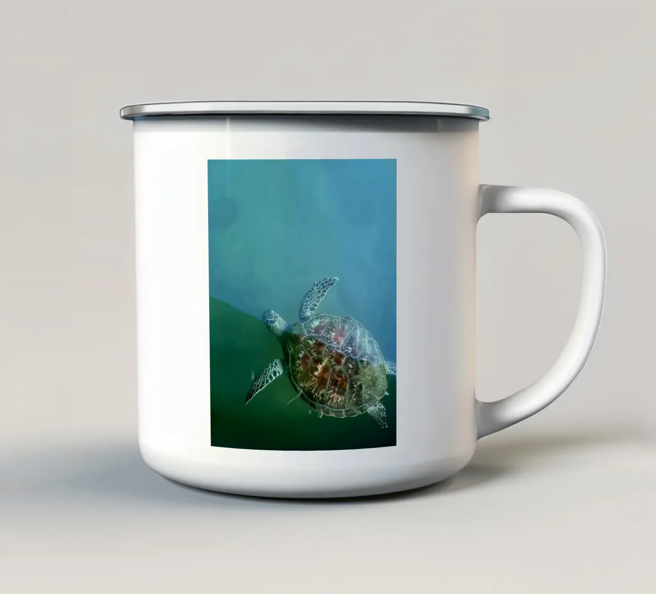 Turtle tazza in smalto da Tabea Jule Photography