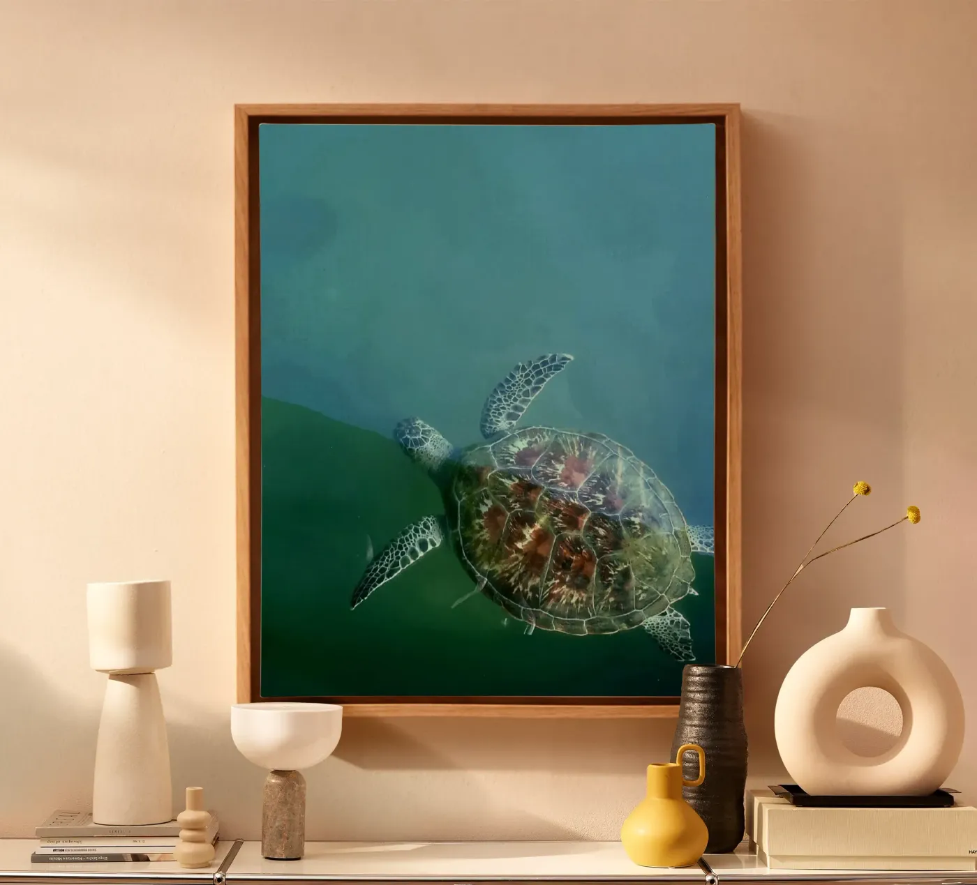 Turtle canvas van Tabea Jule Photography