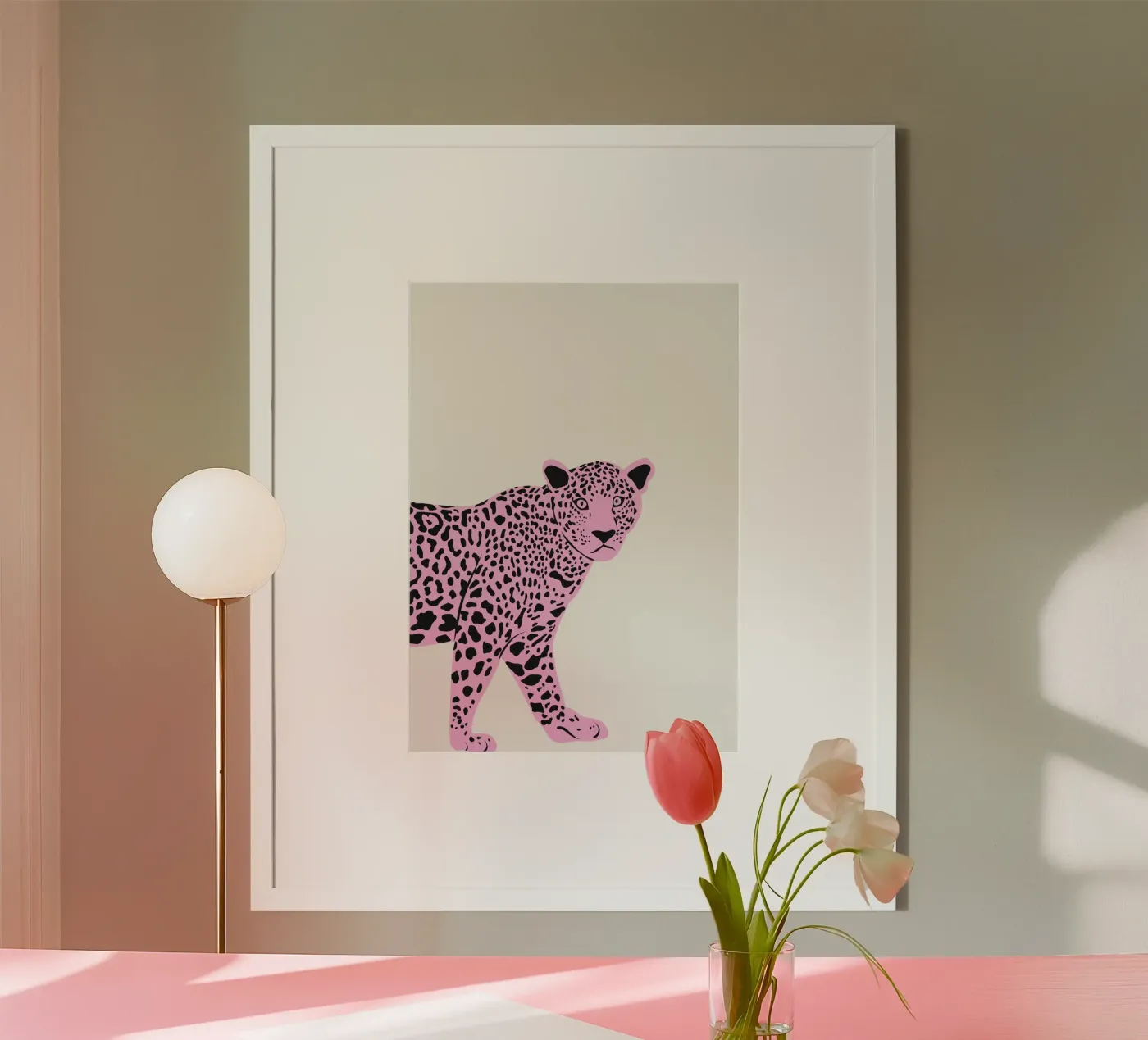 Pink Tiger poster van Frame of Mind