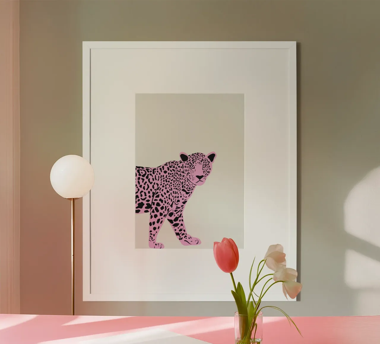 Tigre rosa poster da Frame of Mind