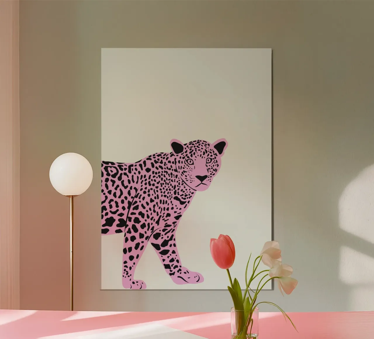 Tigre rosa poster da Frame of Mind