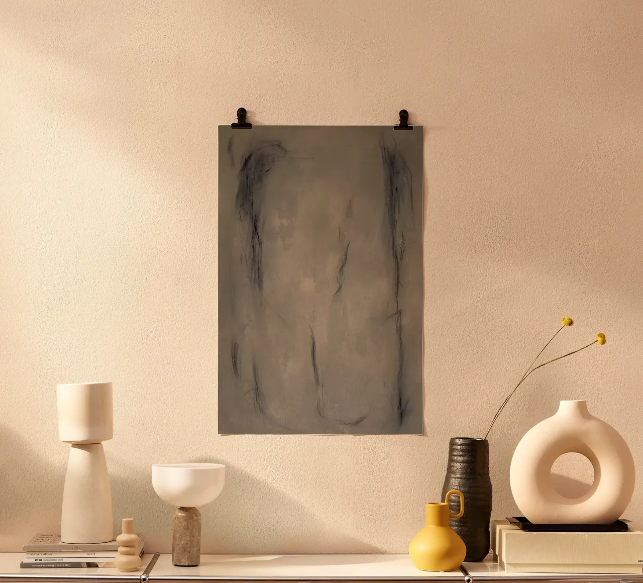 Sottotitoli Due poster con telaio in legno da Studio B