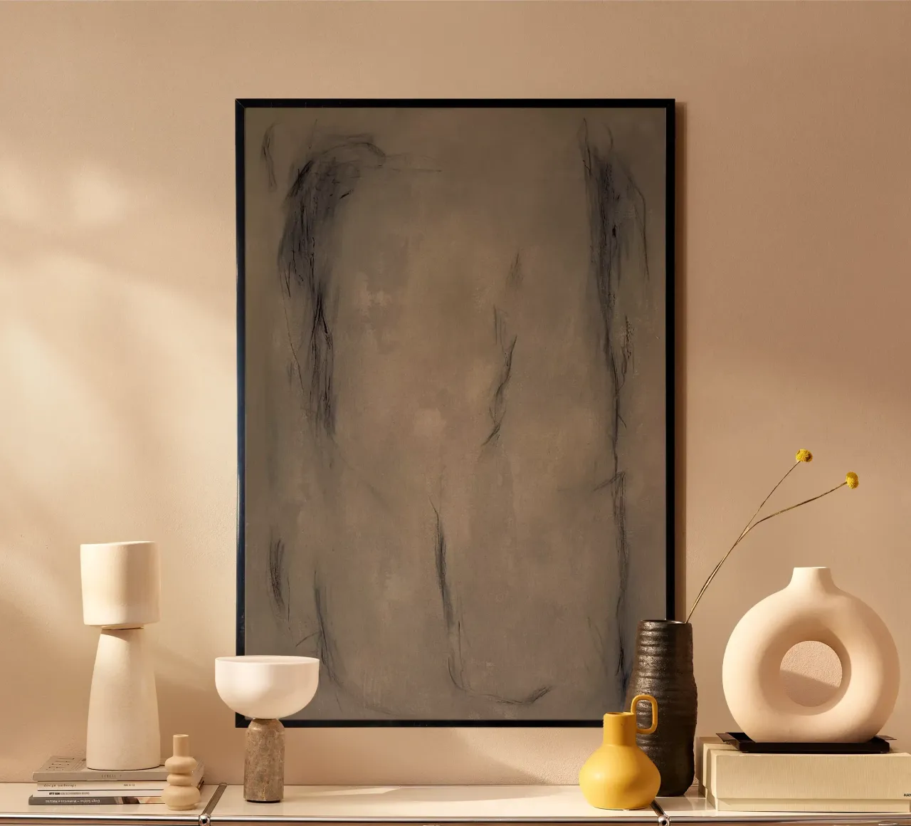 Sottotitoli Due poster con telaio in legno da Studio B