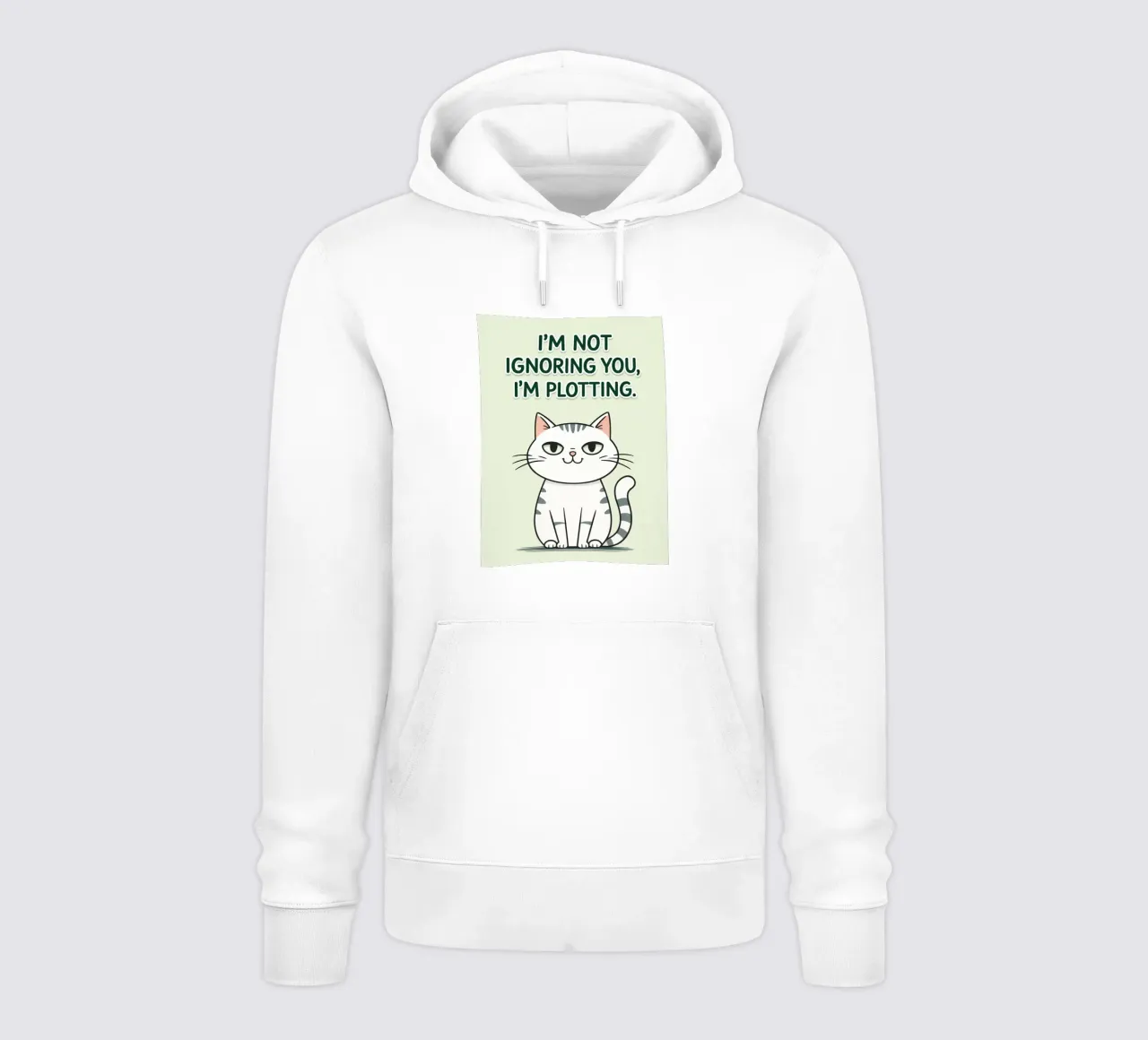 gatto non ti sto ignorando felpa con cappuccio da genzaa