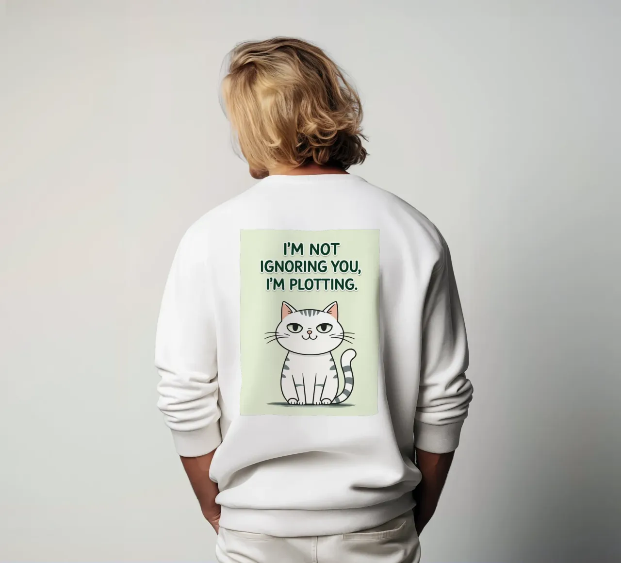 gatto non ti sto ignorando felpa da genzaa