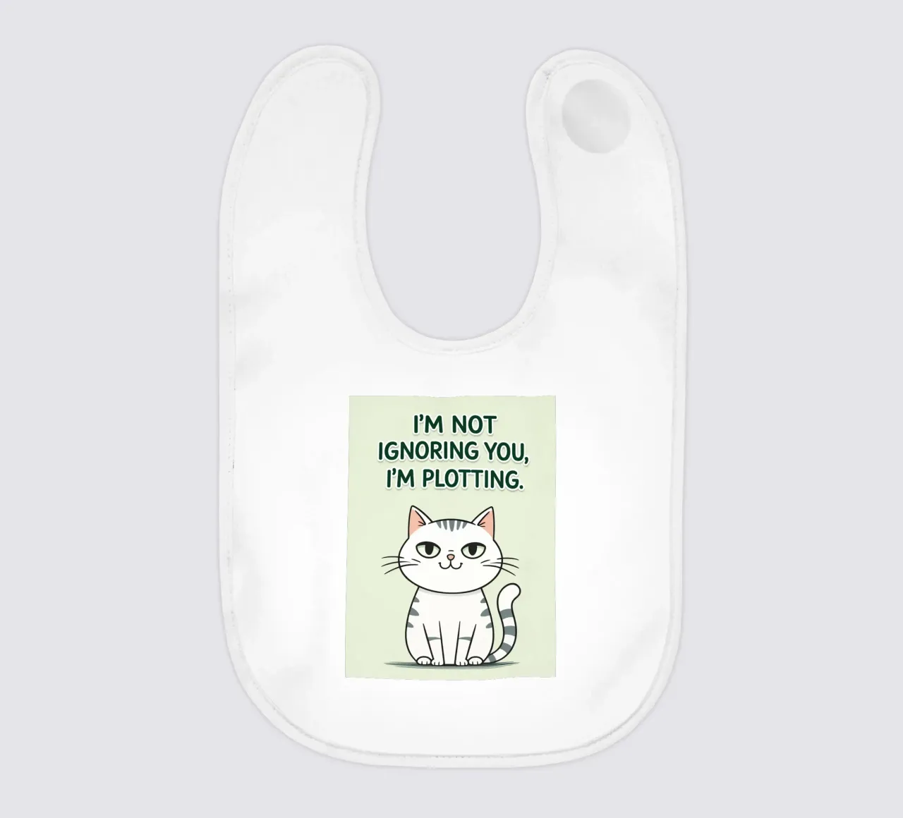 gatto non ti sto ignorando bavaglino da genzaa