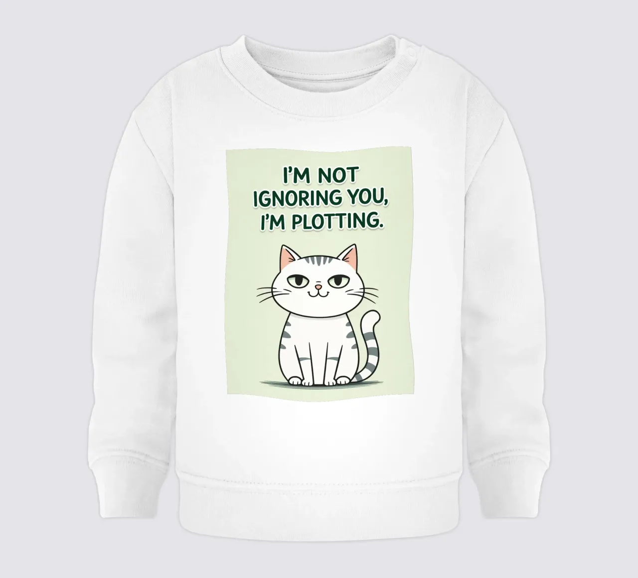 gatto non ti sto ignorando felpa neonato da genzaa