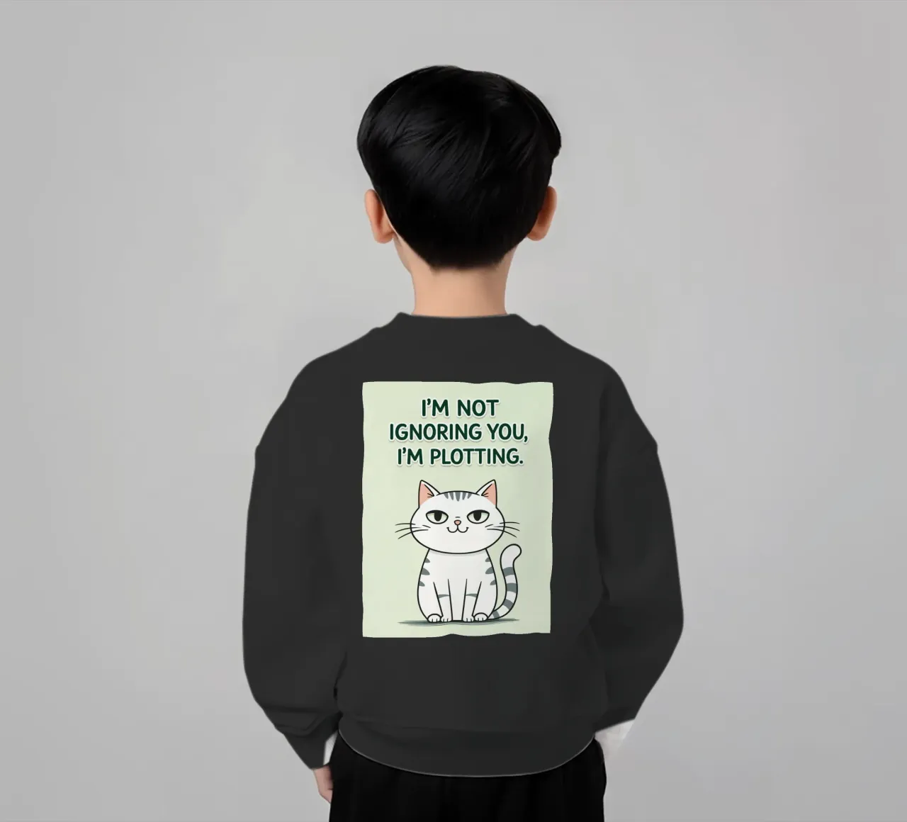 gatto non ti sto ignorando felpa bambino da genzaa