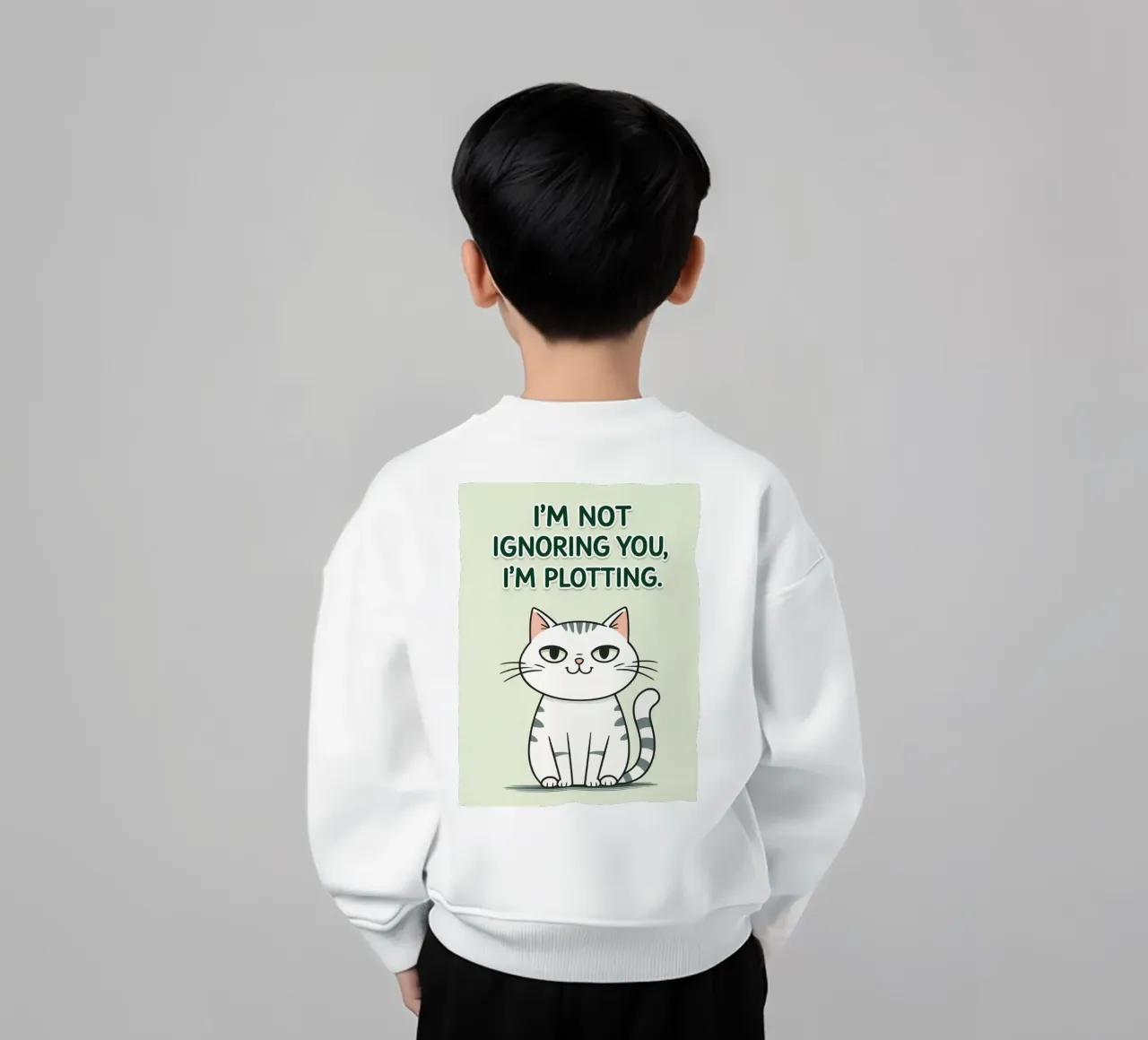 gatto non ti sto ignorando felpa bambino da genzaa