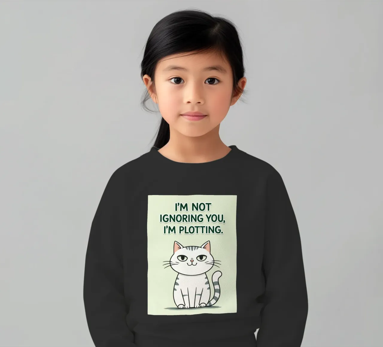 gatto non ti sto ignorando felpa bambino da genzaa