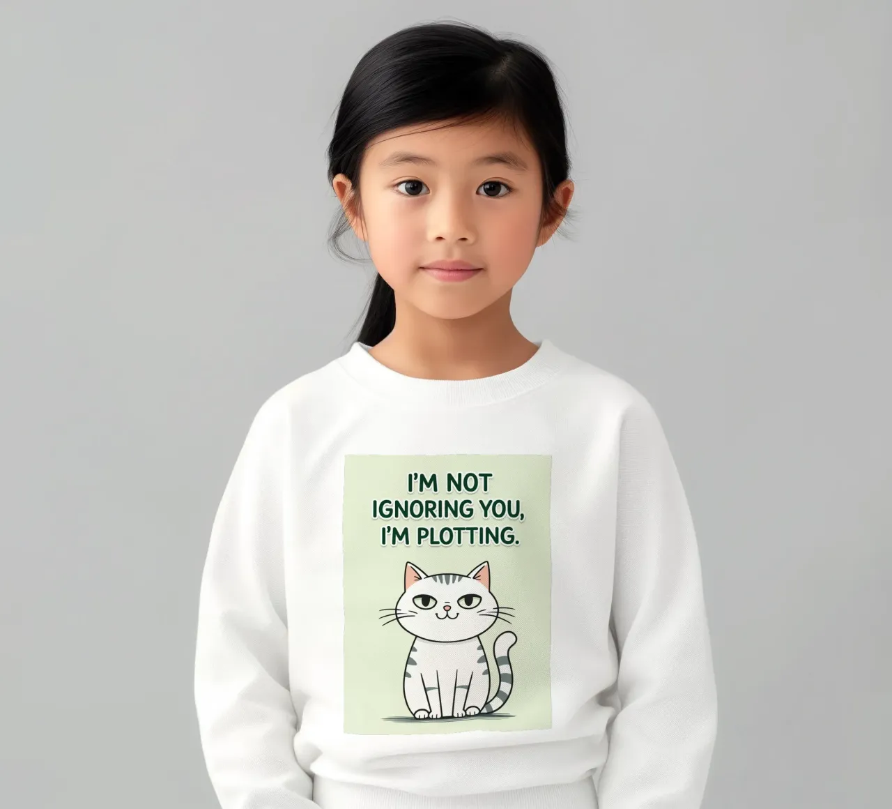 gatto non ti sto ignorando felpa bambino da genzaa