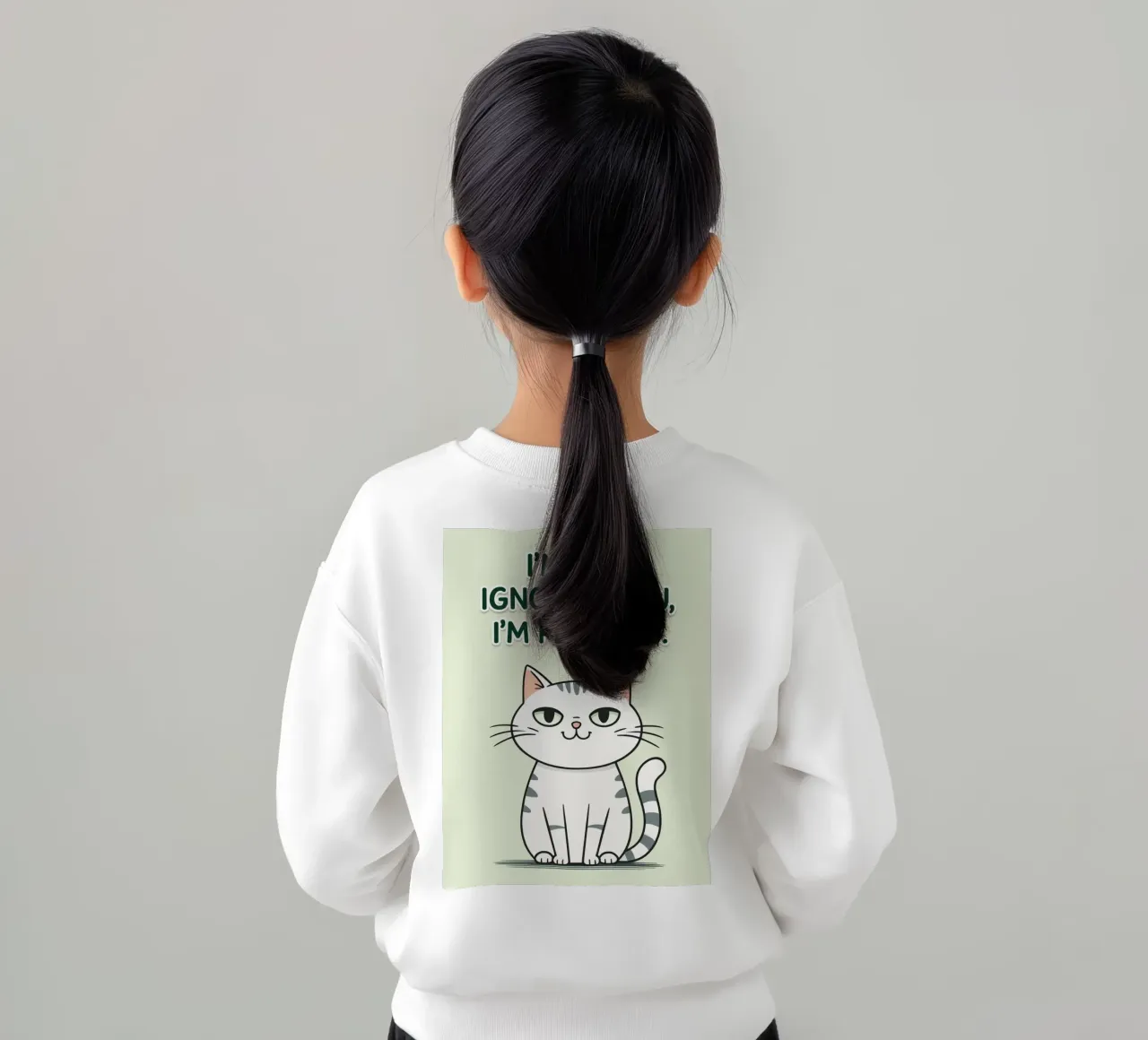 gatto non ti sto ignorando felpa bambino da genzaa