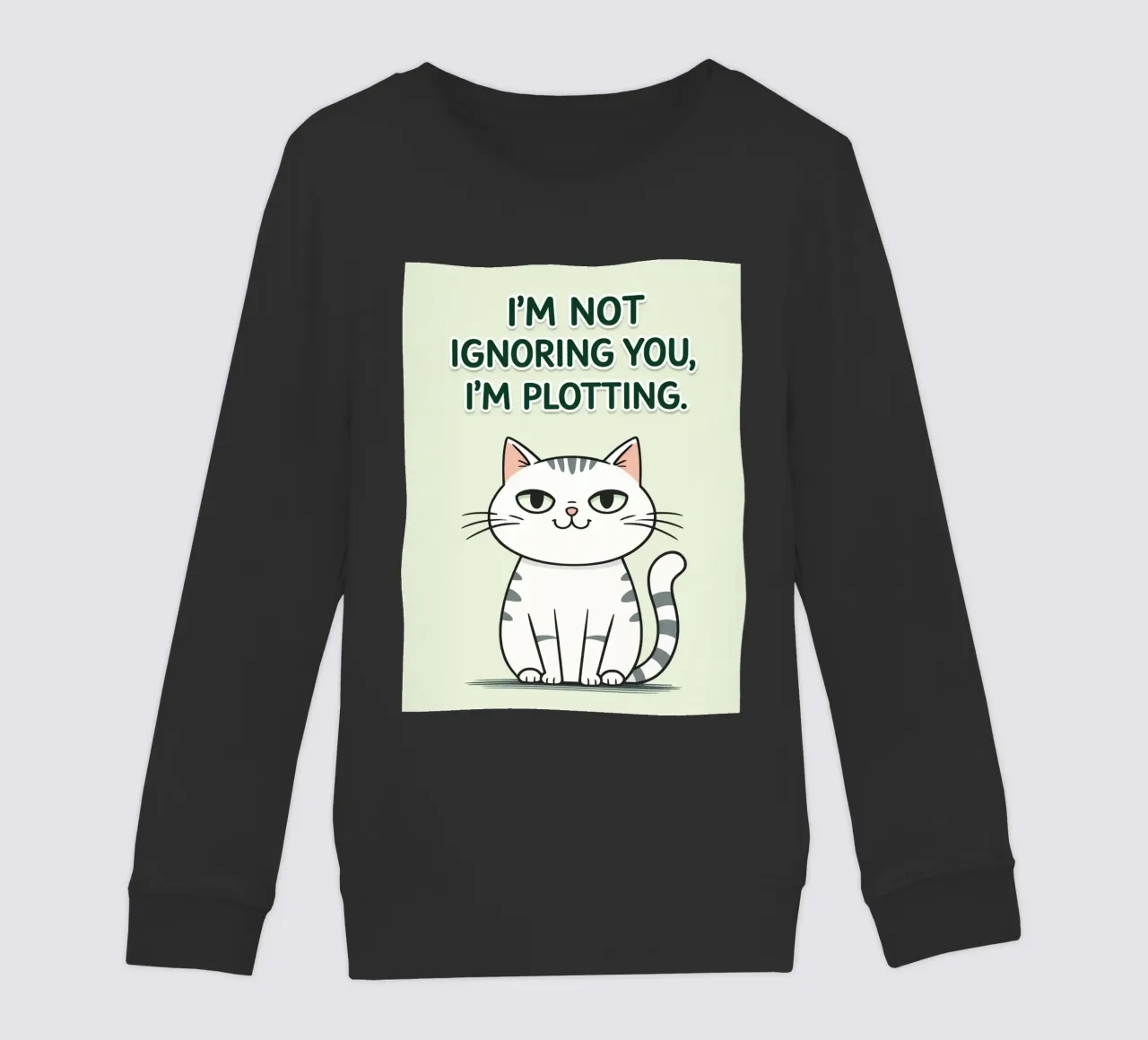 gatto non ti sto ignorando felpa bambino da genzaa