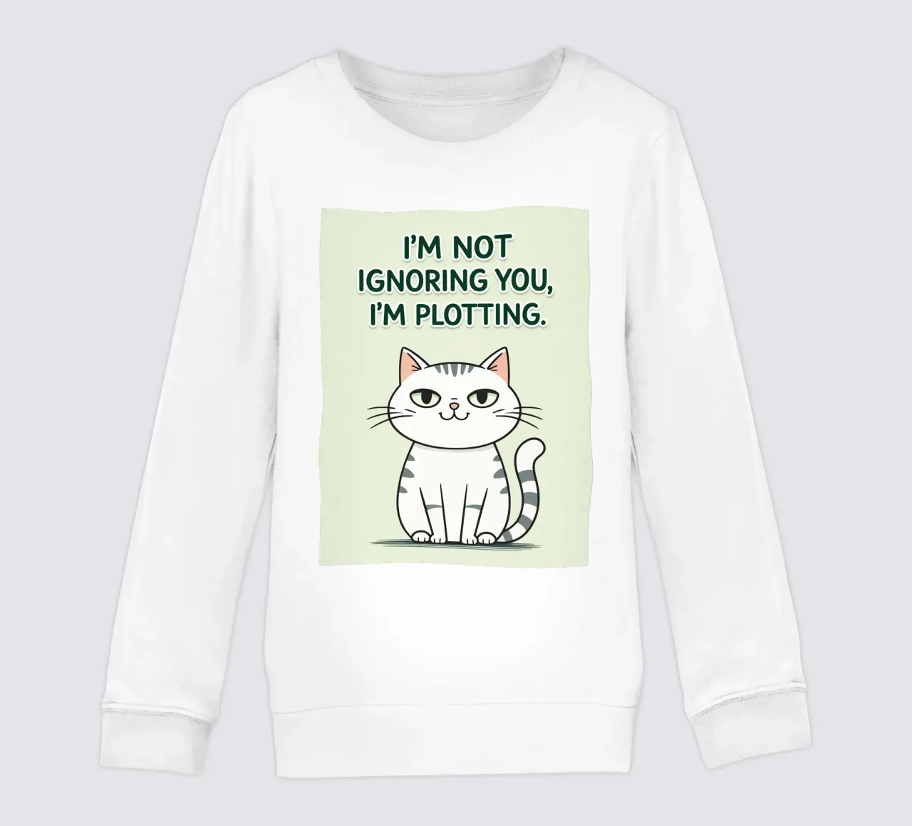 gatto non ti sto ignorando felpa bambino da genzaa