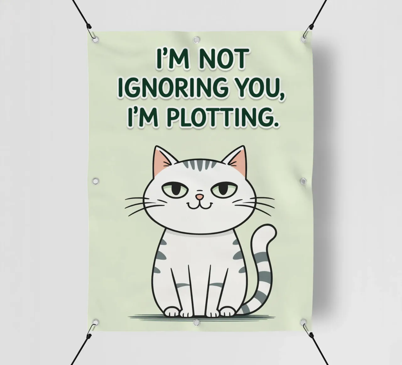 gatto non ti sto ignorando telo in pvc da genzaa