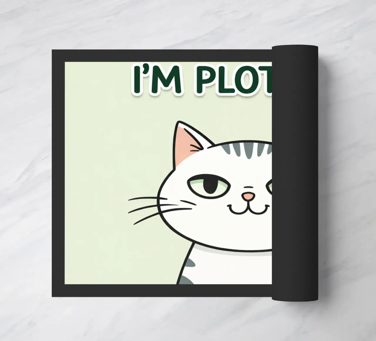 gatto non ti sto ignorando zerbino da genzaa