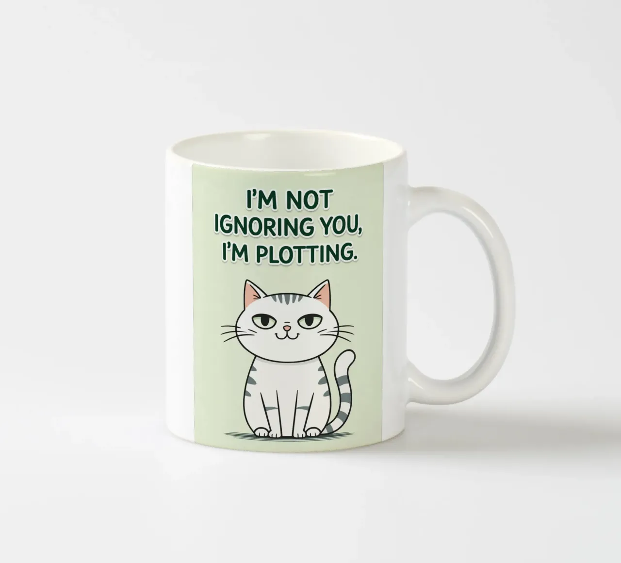 gatto non ti sto ignorando tazza in ceramica da genzaa