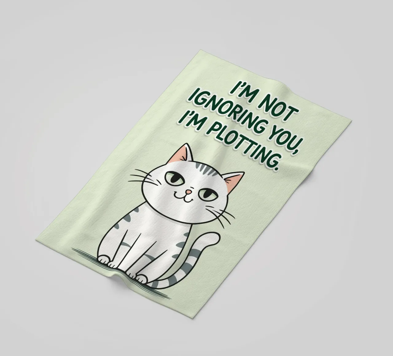 gatto non ti sto ignorando telo mare da genzaa