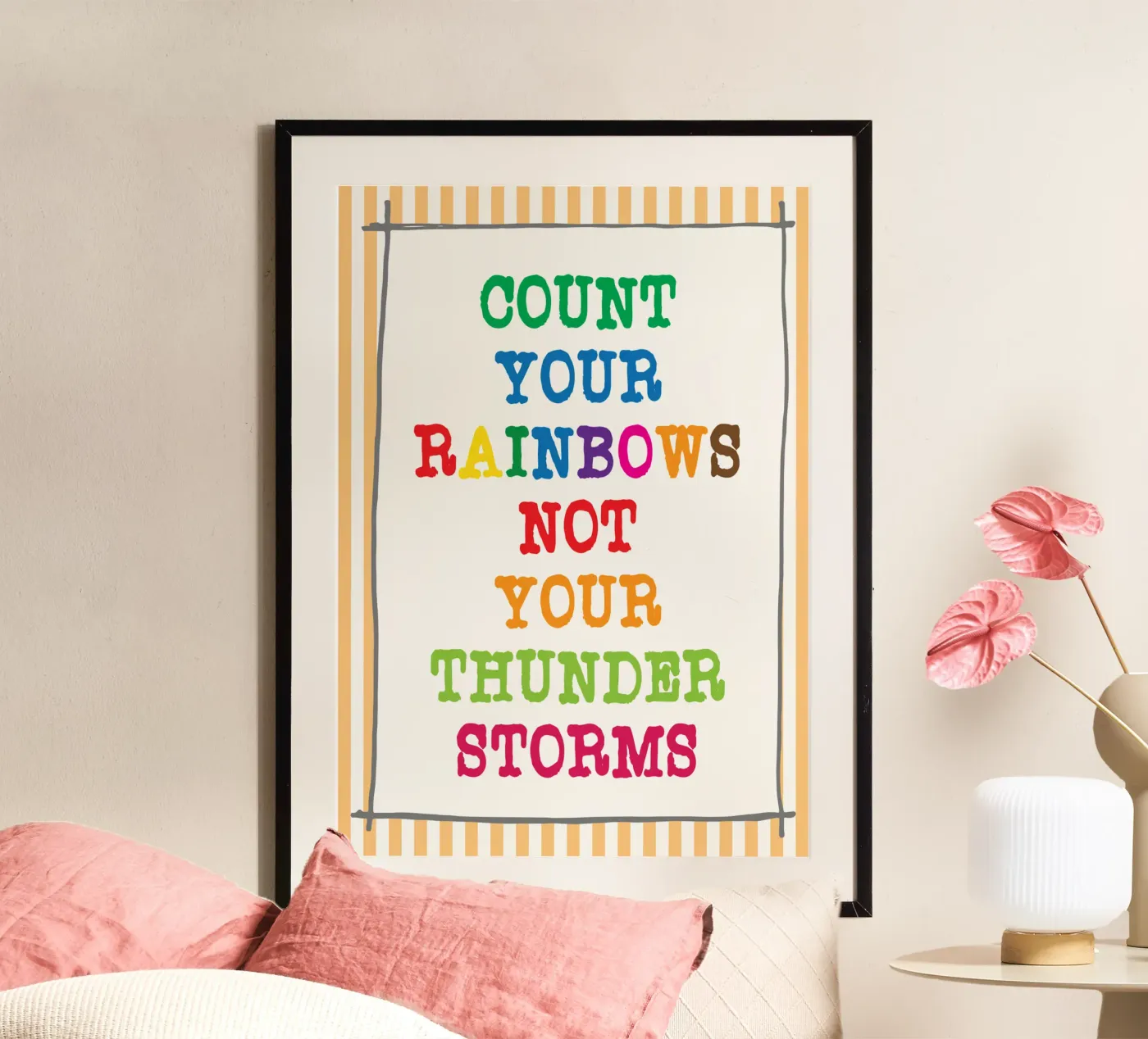 count your rainbow poster by genzaa