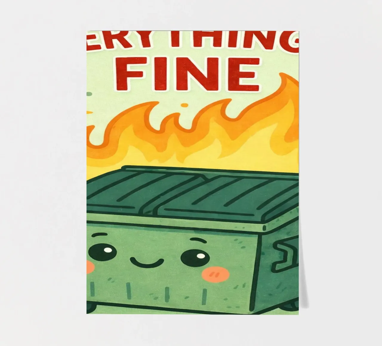 everythings fine sticker sheet by genzaa