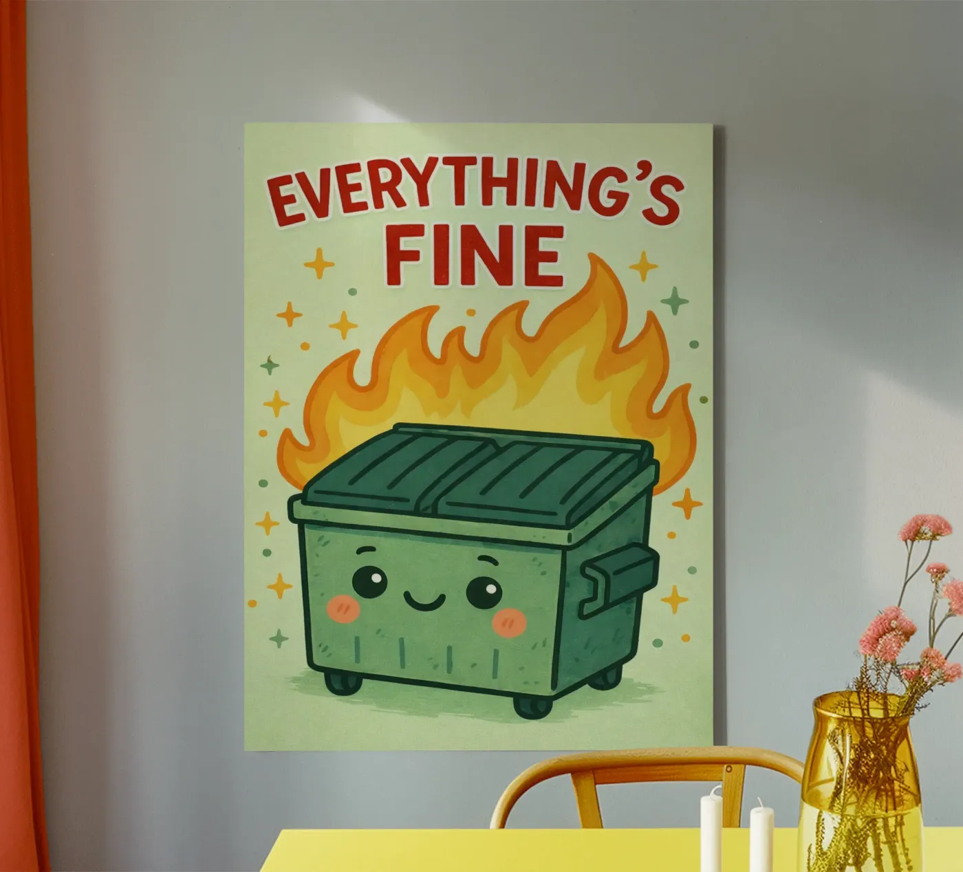 everythings fine canvas by genzaa