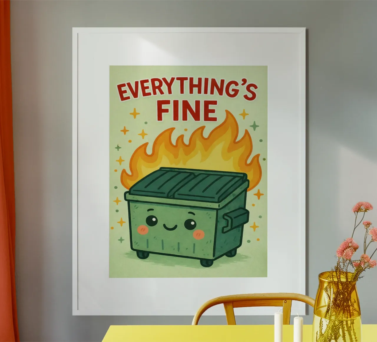 everythings fine poster by genzaa