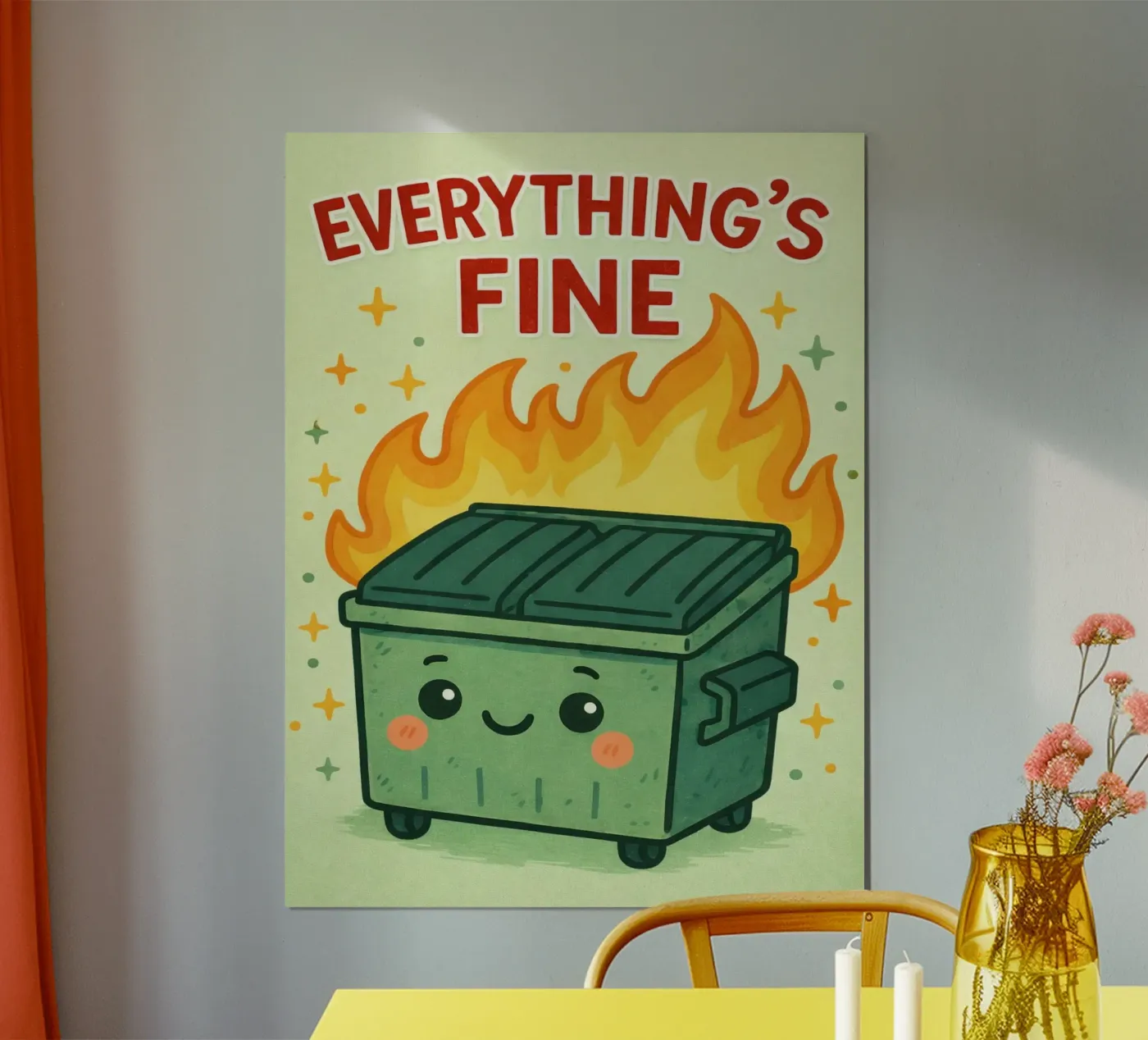 everythings fine poster by genzaa