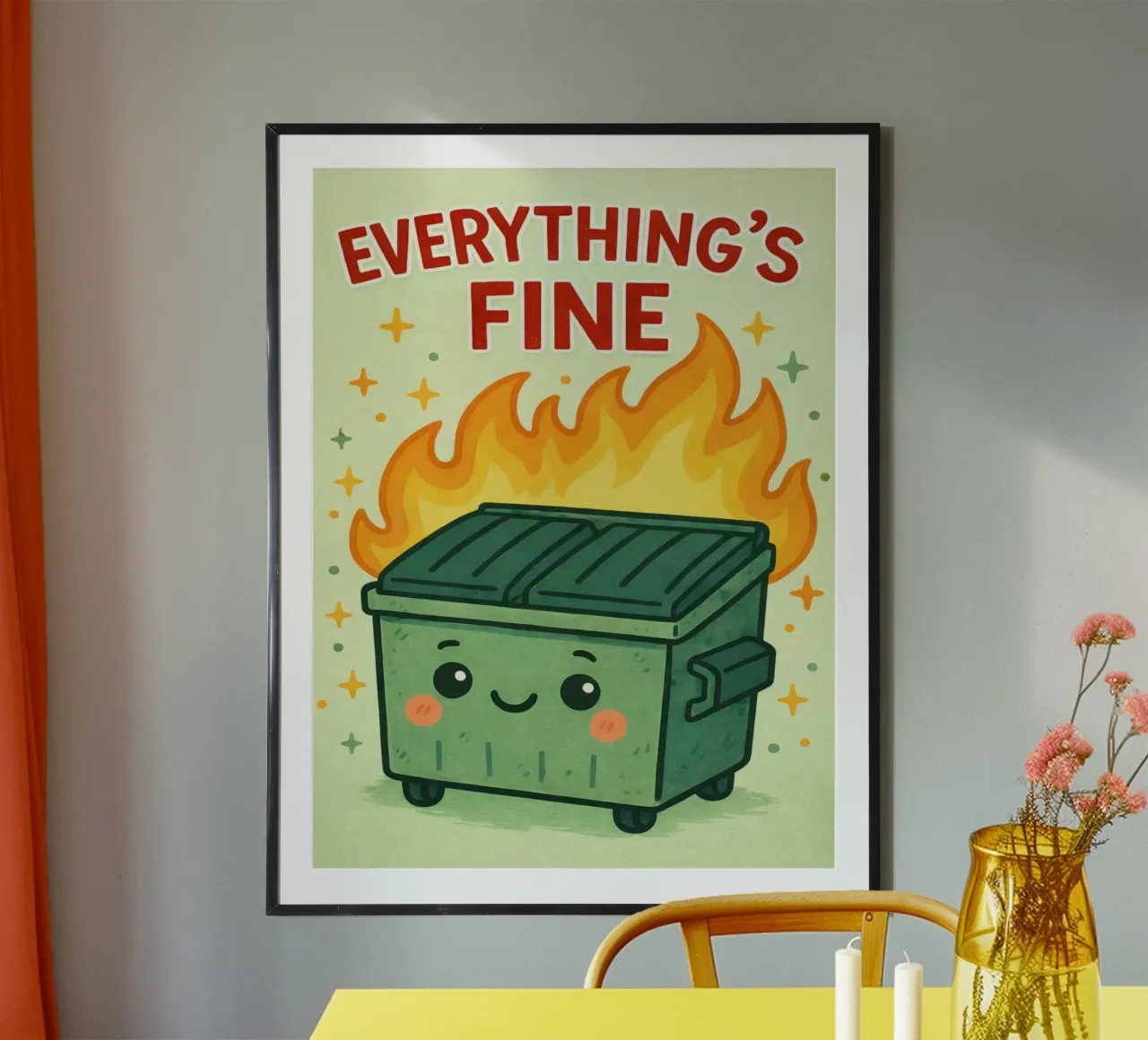 everythings fine poster by genzaa