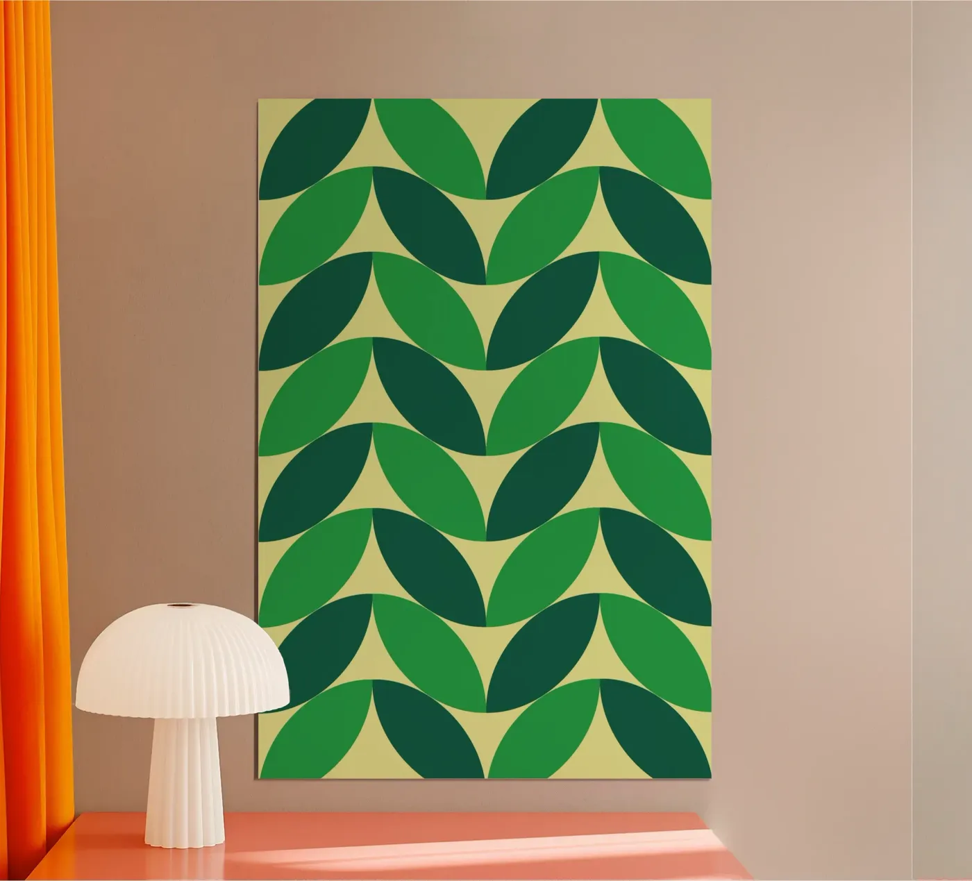Green Leaf Harmony Poster von Studio Fun Boy