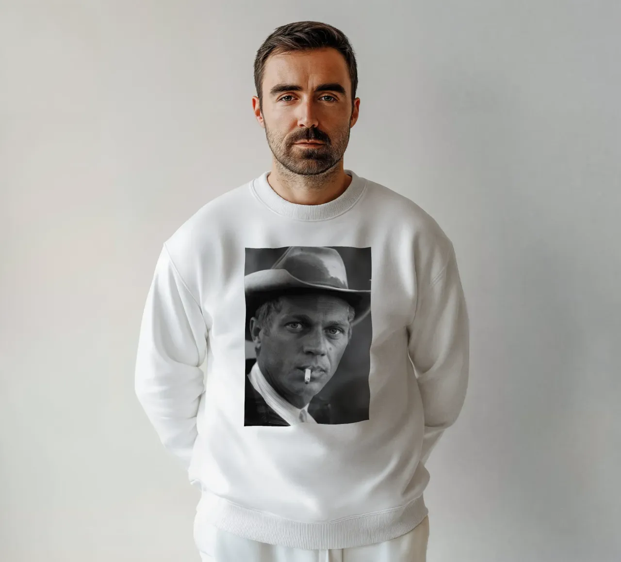 Steve McQueen che fuma felpa da The memory