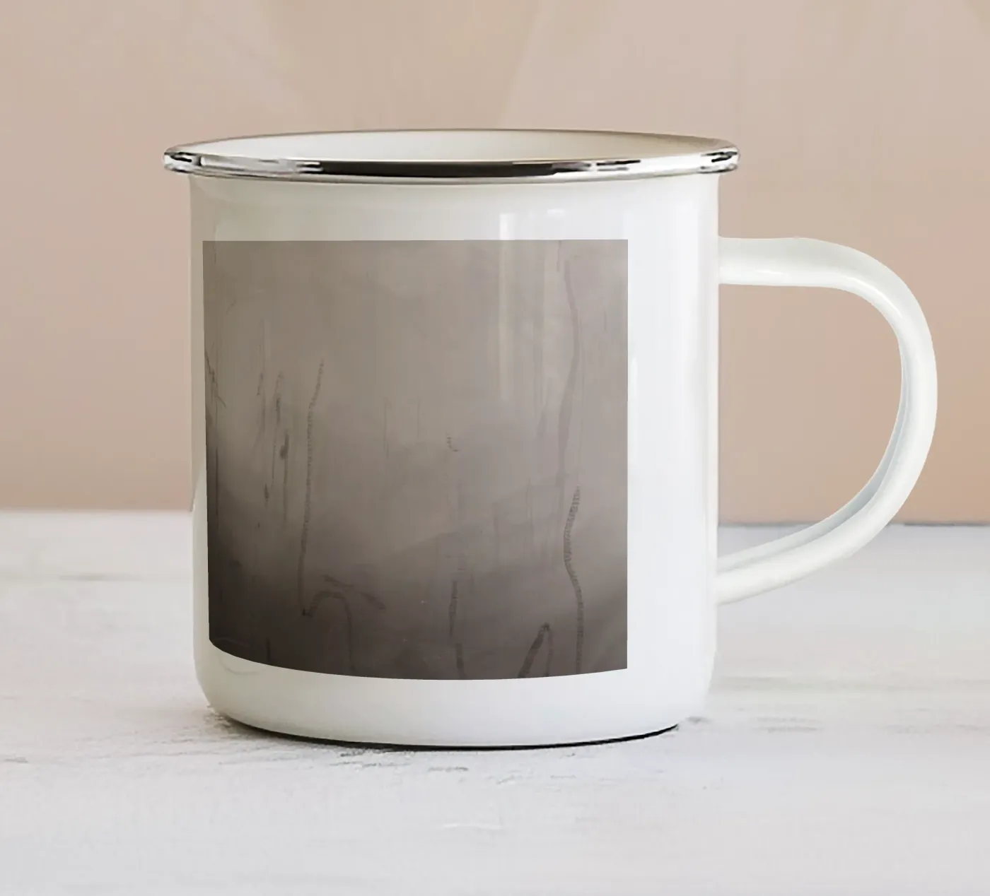 Complexities enamel mug by rebeccaannemaclean