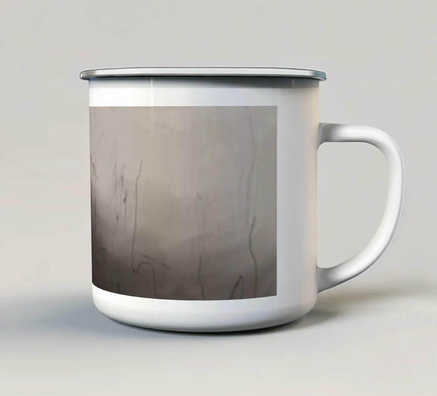 Complexities enamel mug by rebeccaannemaclean