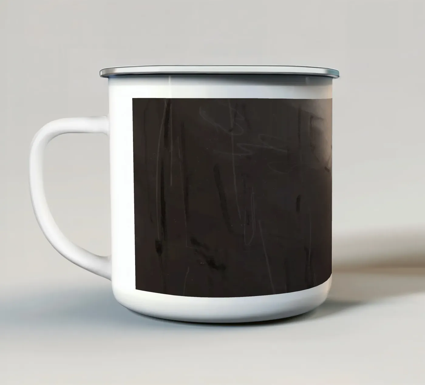 Complexities enamel mug by rebeccaannemaclean