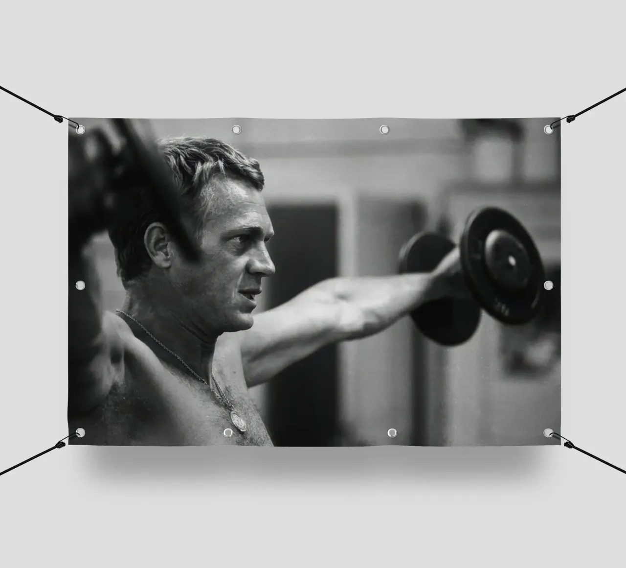 Sessione di ginnastica di Steve McQueen telo in pvc da The memory